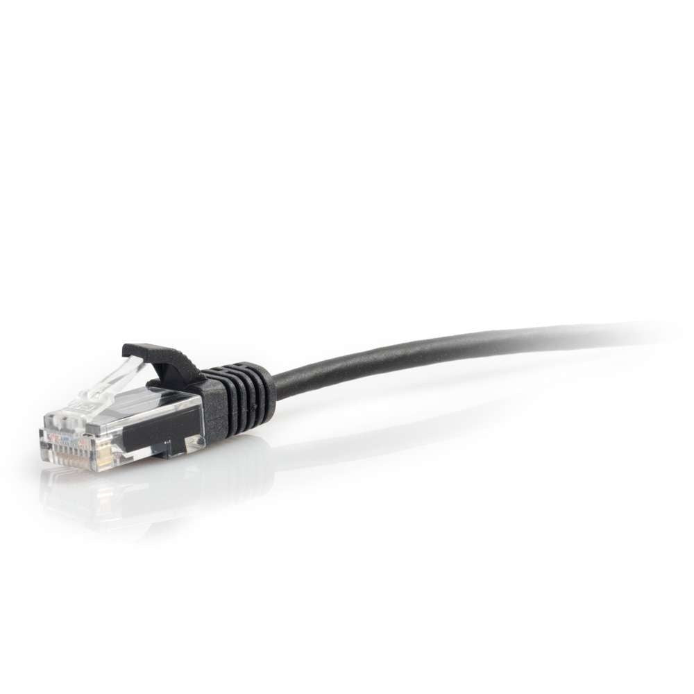 C2GCAT6SnaglessUTPSlimPatchCable-Black